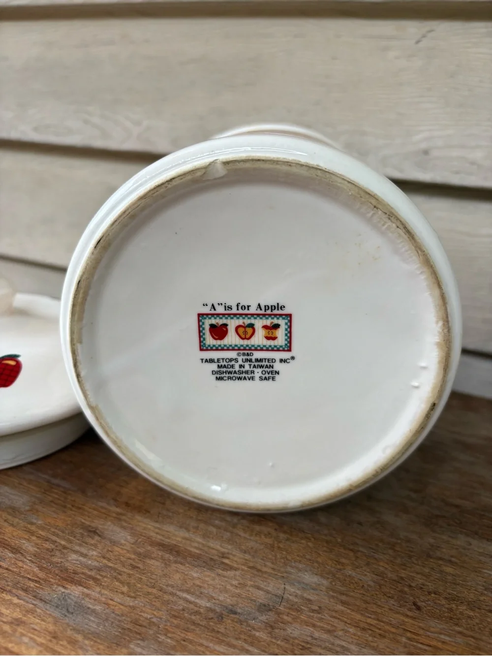 Tabletops Unlimited ceramic canister from the 